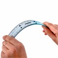 Линейка 15 см гибкая ЮНЛАНДИЯ "FLEX", пластиковая, тонированная, голубая, 210757 210757