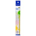 Линейка пластиковая 20 см BRAUBERG "FRESH ZONE", прозрачная, с желтой шкалой, 210749 210749