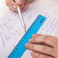 Линейка пластиковая 20 см BRAUBERG "NEON", непрозрачная, ассорти, 210773 210773