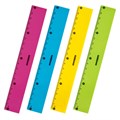 Линейка пластиковая 20 см ЮНЛАНДИЯ "Color", тонированная, ассорти, 210753 210753