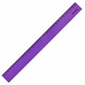 Линейка пластиковая 30 см BRAUBERG "FRUITY", тонированная, ассорти, 210767 210767