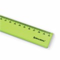 Линейка пластиковая 30 см BRAUBERG "FRUITY", тонированная, ассорти, 210767 210767