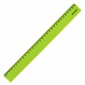 Линейка пластиковая 30 см BRAUBERG "NEON", непрозрачная, ассорти, 210751 210751