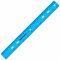 Линейка пластиковая 30 см, BRAUBERG "Crystal", тонированная, ассорти, 210291 210291