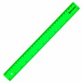 Линейка пластиковая 30 см, BRAUBERG, непрозрачная, неоновая, ассорти, 210839 210839