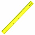 Линейка пластиковая 30 см, BRAUBERG, непрозрачная, неоновая, ассорти, 210839 210839