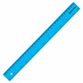 Линейка пластиковая 30 см, BRAUBERG, непрозрачная, неоновая, ассорти, 210839 210839