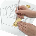 Набор деревянных линеек STAFF, 15 см, 20 см, 25 см, 30 см, канадская сосна, 210803 210803