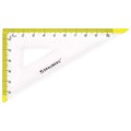 Набор чертежный малый BRAUBERG "FRESH ZONE" (линейка 15 см, 2 треугольника, транспортир), желтая шкала, 210762 210762
