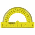 Набор чертежный малый ПИФАГОР (линейка 16 см, 2 треугольника, транспортир), непрозрачный, неоновый, пакет, 210624 210624