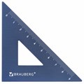 Набор чертежный металлический BRAUBERG (линейка 15 см, 2 треугольника, транспортир), 210816 210816