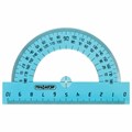 Набор чертежный средний ПИФАГОР (линейка 20 см, 2 треугольника, транспортир), тонированный, европодвес, 210628 210628