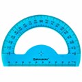 Транспортир 10 см BRAUBERG "FRUITY", 180 градусов, пластик, тонированный, ассорти, 210768 210768