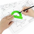 Транспортир пластик 10 см, 180 градусов, BRAUBERG, прозрачный, неоновый, ассорти, 210620 210620