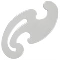Лекало, НАБОР 3 шт., ОСТРОВ СОКРОВИЩ, 25 см, 17 см, 12 см, тонированные, европодвес, 210784 210784
