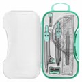 Готовальня BRAUBERG SCHOOL KIT, 11 предметов, циркуль 115 мм, циркуль 125 мм, чертежные принадлежности, мятный цвет, 210706 210706
