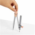 Готовальня BRAUBERG SCHOOL KIT, 11 предметов, циркуль 115 мм, циркуль 125 мм, чертежные принадлежности, персиковый цвет, 210717 210717