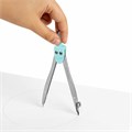 Готовальня BRAUBERG SCHOOL KIT, 8 предметов, циркуль 115 мм, чертежные принадлежности, мятный цвет, 210705 210705