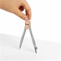 Готовальня BRAUBERG SCHOOL KIT, 8 предметов, циркуль 115 мм, чертежные принадлежности, персиковый цвет, 210704 210704
