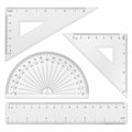 Готовальня BRAUBERG SCHOOL KIT, 9 предметов, циркуль 125 мм, чертежные принадлежности, лаванда, 210713 210713