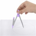Готовальня BRAUBERG SCHOOL KIT, 9 предметов, циркуль 125 мм, чертежные принадлежности, лаванда, 210713 210713