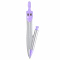 Готовальня BRAUBERG SCHOOL KIT, 9 предметов, циркуль 125 мм, чертежные принадлежности, лаванда, 210713 210713