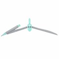 Готовальня BRAUBERG SCHOOL KIT, 9 предметов, циркуль 125 мм, чертежные принадлежности, мятный цвет, 210716 210716