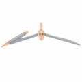 Готовальня BRAUBERG SCHOOL KIT, 9 предметов, циркуль 125 мм, чертежные принадлежности, персиковый цвет, 210715 210715