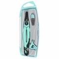 Готовальня BRAUBERG ULTRA, 4 предмета: циркуль 135 мм, запасной грифель, насадка, мятный цвет, 210824 210824