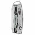 Готовальня BRAUBERG ULTRA, 4 предмета: циркуль 135 мм, запасные грифели, насадка, графитовый цвет, 210821 210821