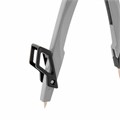 Готовальня BRAUBERG ULTRA, 4 предмета: циркуль 135 мм, запасные грифели, насадка, графитовый цвет, 210821 210821
