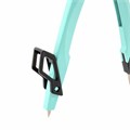 Циркуль с защитным колпачком BRAUBERG "ULTRA", 135 мм, мятный, блистер, 210820 210820