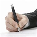 Набор ручек подарочных BRAUBERG Duetto, СИНИЕ, 2 шт.: шариковая, перьевая, черный с хромированными деталями, 143478 143478