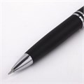 Набор ручек подарочных BRAUBERG Duetto, СИНИЕ, 2 шт.: шариковая, перьевая, черный с хромированными деталями, 143478 143478