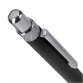 Ручка подарочная шариковая BRAUBERG "Allegro", СИНЯЯ, корпус черный с хромированными деталями, линия письма 0,5 мм, 143491 143491