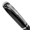 Ручка подарочная шариковая BRAUBERG "Cayman Black", корпус черный, узел 1 мм, линия письма 0,7 мм, синяя, 141410 141410