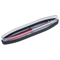 Ручка подарочная шариковая BRAUBERG "Cornetto", СИНЯЯ, корпус серебристый с бордовым, линия письма 0,5 мм, 143492 143492
