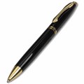 Ручка подарочная шариковая BRAUBERG "De Luxe Black", корпус черный, узел 1 мм, линия письма 0,7 мм, синяя, 141411 141411