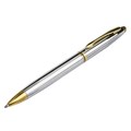 Ручка подарочная шариковая BRAUBERG "De Luxe Silver", корпус серебристый, узел 1 мм, линия письма 0,7 мм, синяя, 141414 141414