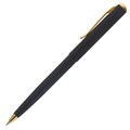 Ручка подарочная шариковая BRAUBERG "Maestro", СИНЯЯ, корпус черный с золотистым, линия письма 0,5 мм, 143470 143470