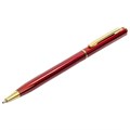 Ручка подарочная шариковая BRAUBERG "Slim Burgundy", корпус бордо, узел 1 мм, линия письма 0,7 мм, синяя, 141403 141403
