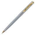 Ручка подарочная шариковая BRAUBERG Maestro, СИНЯЯ, корпус серебристый с золотистым, линия письма 0,5 мм, 143468 143468