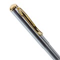 Ручка подарочная шариковая BRAUBERG Maestro, СИНЯЯ, корпус серебристый с золотистым, линия письма 0,5 мм, 143468 143468