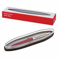 Ручка подарочная шариковая BRAUBERG Soprano, СИНЯЯ, корпус серебристый с бордовым, 0,5мм, 143485 143485