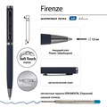 Ручка подарочная шариковая BRUNO VISCONTI "Firenze", корпус синий, 1 мм, футляр, синяя, 20-0299/01 144185