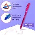 Ручки гелевые BRAUBERG "Extra Glide Gel", НАБОР 6 ЦВЕТОВ, трехгранные, игольчатый наконечник 0,7 мм, линия 0,5 мм, 144078 144078