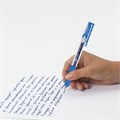 Ручка гелевая автоматическая с грипом BRAUBERG "GLA", СИНЯЯ, стандартный узел 0,5 мм, линия письма 0,35 мм, 144216 144216