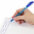 Ручка гелевая BRAUBERG "Extra Glide Gel", СИНЯЯ, трехгранная, игольчатый наконечник 0,7 мм, линия 0,5 мм, 144076 144076