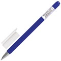 Ручка гелевая BRAUBERG "Matt Gel", СИНЯЯ, корпус soft-touch, узел 0,5 мм, линия 0,35 мм, 142945 142945