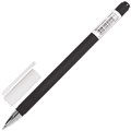 Ручка гелевая BRAUBERG "Matt Gel", ЧЕРНАЯ, корпус soft-touch, узел 0,5 мм, линия 0,35 мм, 142944 142944